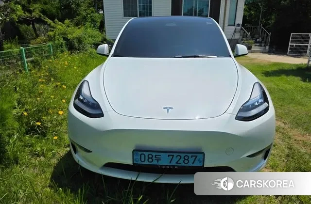 Tesla Model Y 2022 Белый из Кореи