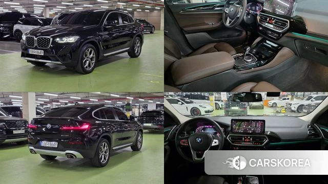 BMW X4 (G02) 2023 Черный из Кореи