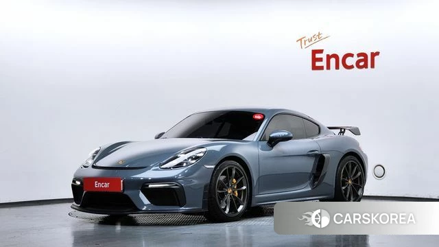 Porsche 718 Cayman 2018 Небесно-голубой из Кореи