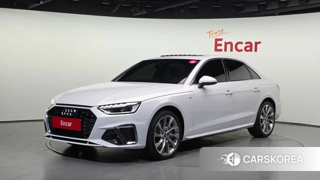 Audi A4 (B9) 2023 Белый из Кореи