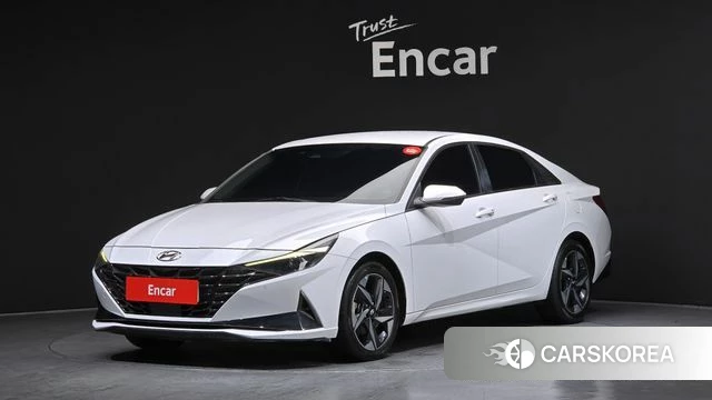 Hyundai Avante Hybrid (CN7) 2022 Белый из Кореи