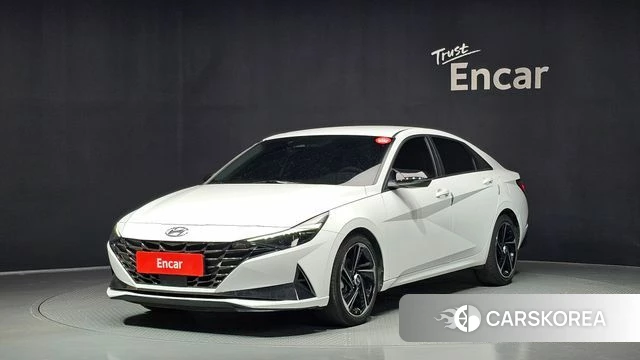 Hyundai Avante (CN7) 2021 Белый из Кореи