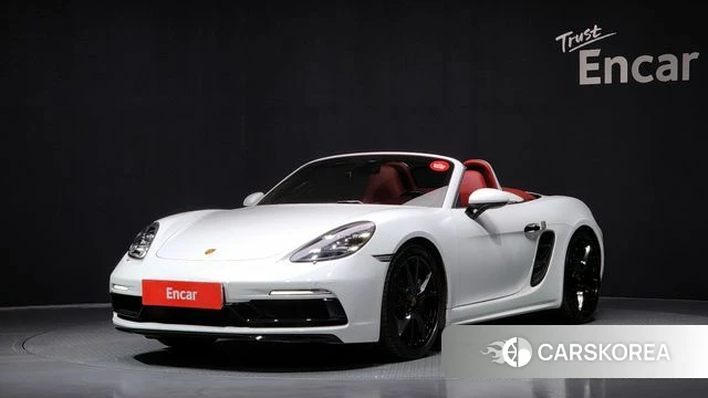 Porsche 718 Boxster 2022 Белый из Кореи