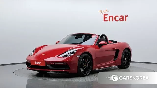 Porsche 718 Boxster 2021 Красный из Кореи