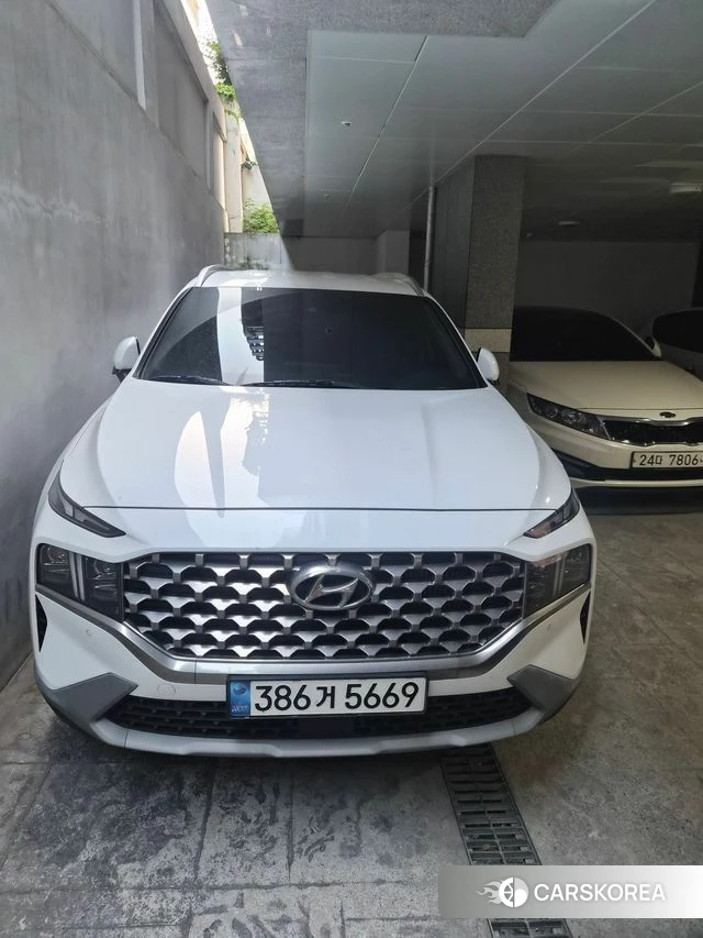 Hyundai The New Santa Fe 2021 Белый из Кореи