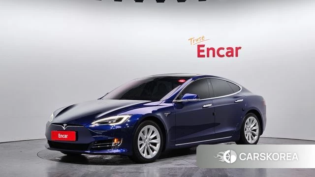 Tesla Model S 2020 Синий из Кореи