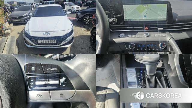 Hyundai Avante (CN7) 2021 Белый из Кореи