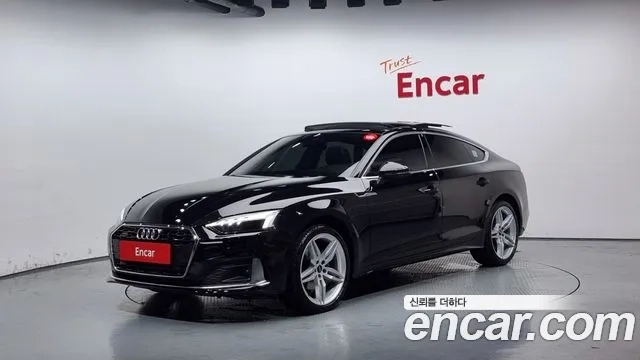 Audi A5 (F5) 2023 Черный из Кореи