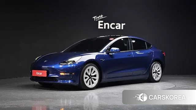 Tesla Model 3 2021 Синий из Кореи