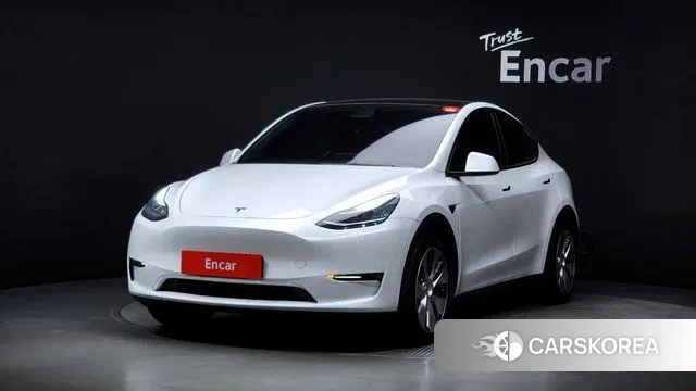 Tesla Model Y 2021 Белый из Кореи