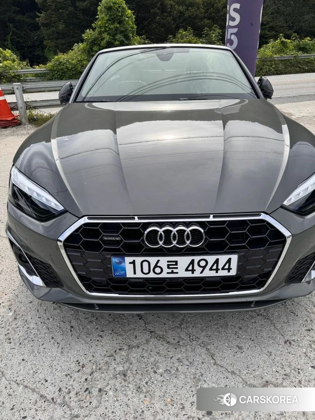 Audi A5 (F5) 2024 Серебристо-серый из Кореи