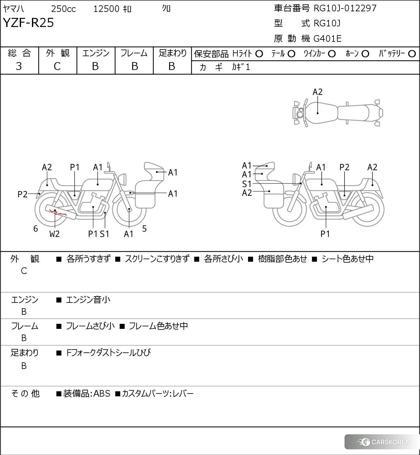 Yamaha YZF-R25 2015 из Японии, фото 5