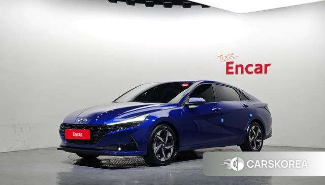 Hyundai Avante Hybrid (CN7) 2022 Синий из Кореи