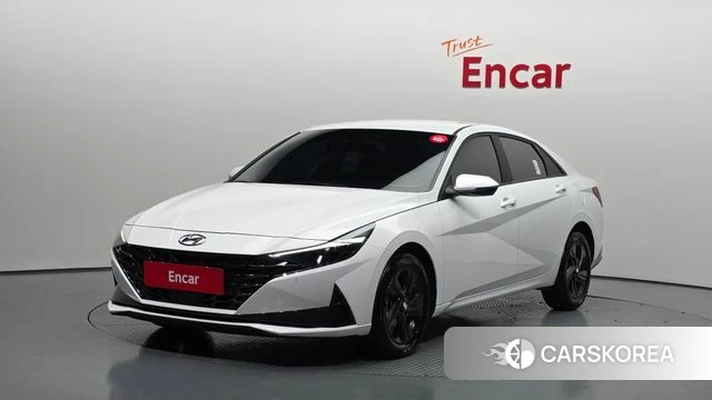 Hyundai Avante (CN7) 2023 Белый из Кореи