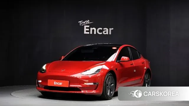 Tesla Model 3 2022 Красный из Кореи