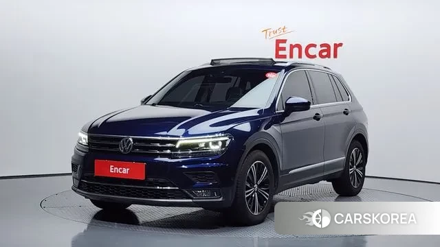 Volkswagen Tiguan second Generation 2020 Синий из Кореи
