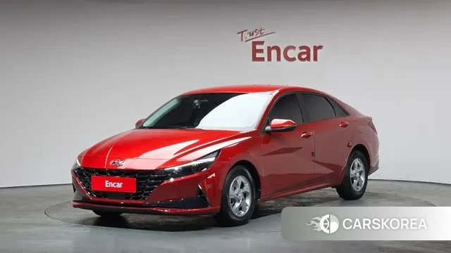 Hyundai Avante (CN7) 2021 Красный из Кореи