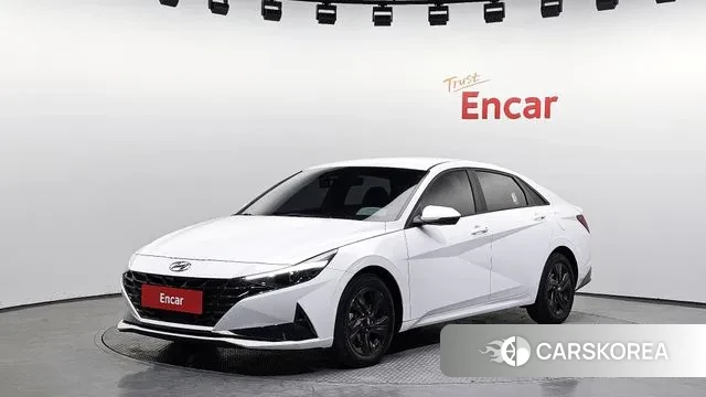 Hyundai Avante Hybrid (CN7) 2021 Белый из Кореи