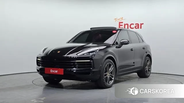 Porsche Cayenne (PO536) 2021 Черный из Кореи
