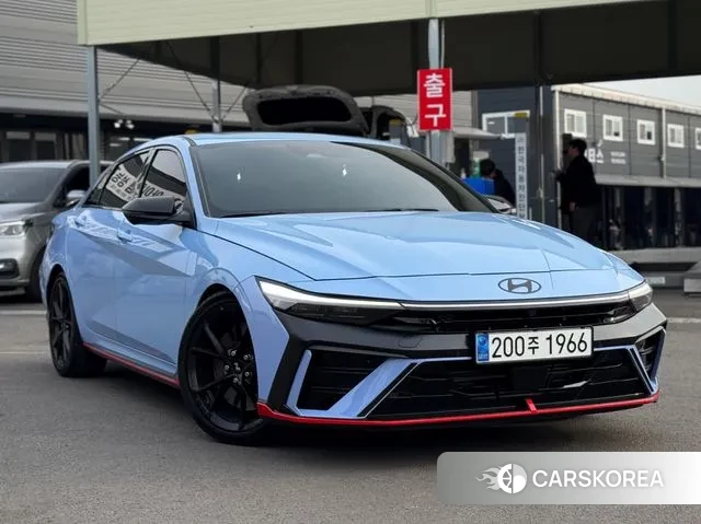 Hyundai The New Avante (CN7) 2023 Небесно-голубой из Кореи