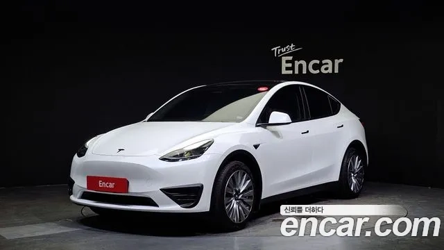 Tesla Model Y 2023 Белый из Кореи