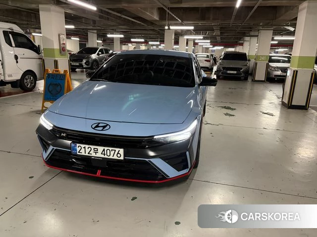 Hyundai The New Avante (CN7) 2026 Небесно-голубой из Кореи