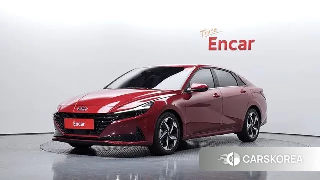 Hyundai Avante (CN7) 2022 Красный из Кореи