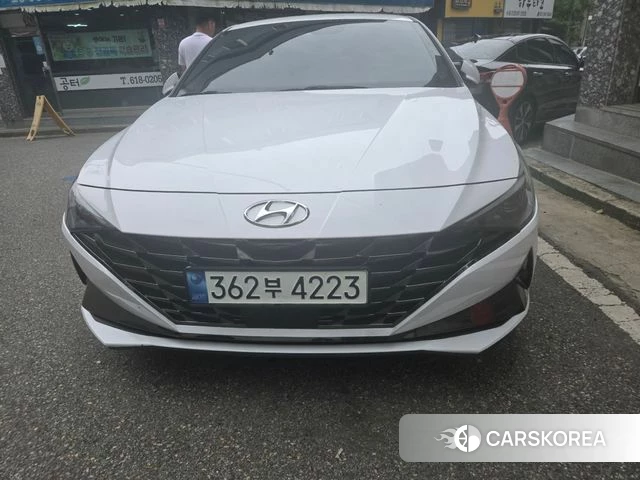 Hyundai Avante (CN7) 2021 Белый из Кореи