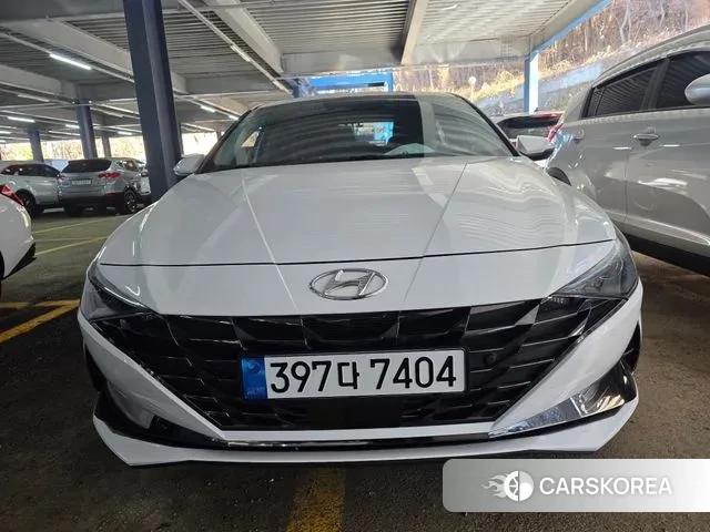 Hyundai Avante (CN7) 2022 Белый из Кореи