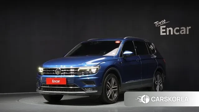 Volkswagen Tiguan Allspace 2020 Синий из Кореи
