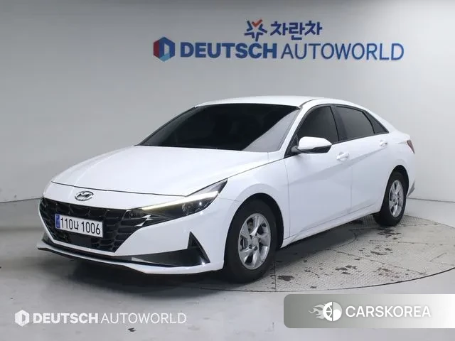 Hyundai Avante (CN7) 2021 Белый из Кореи