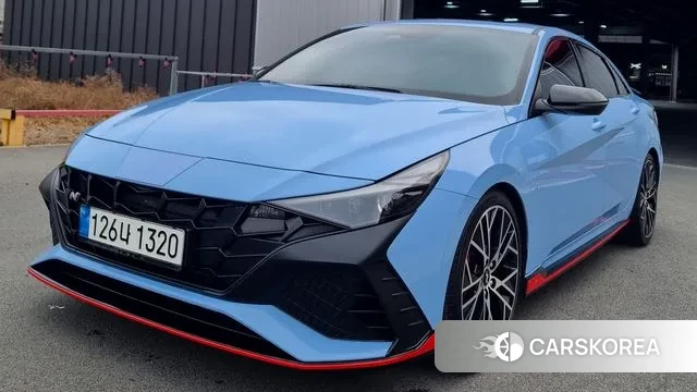 Hyundai Avante (CN7) 2022 Небесно-голубой из Кореи