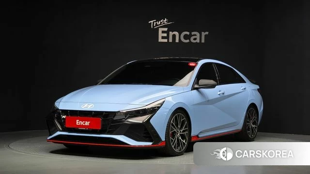 Hyundai Avante (CN7) 2022 Небесно-голубой из Кореи