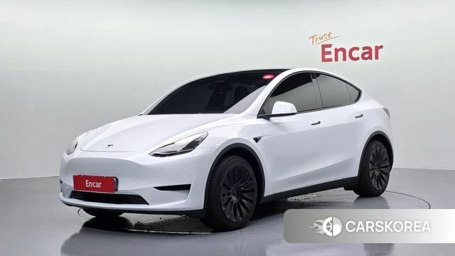 Tesla Model Y 2023 Белый из Кореи