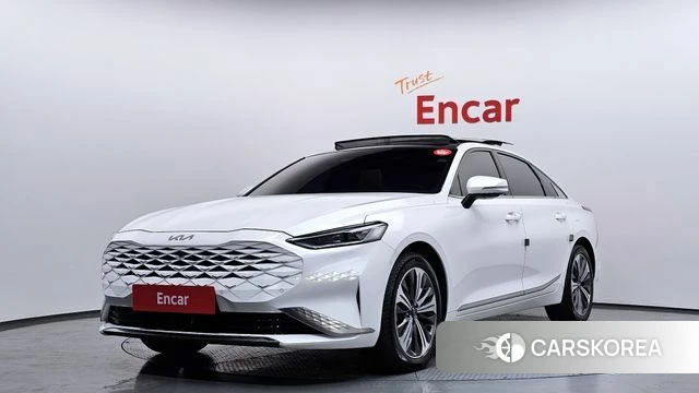 Kia K8 Hybrid 2023 Белый из Кореи