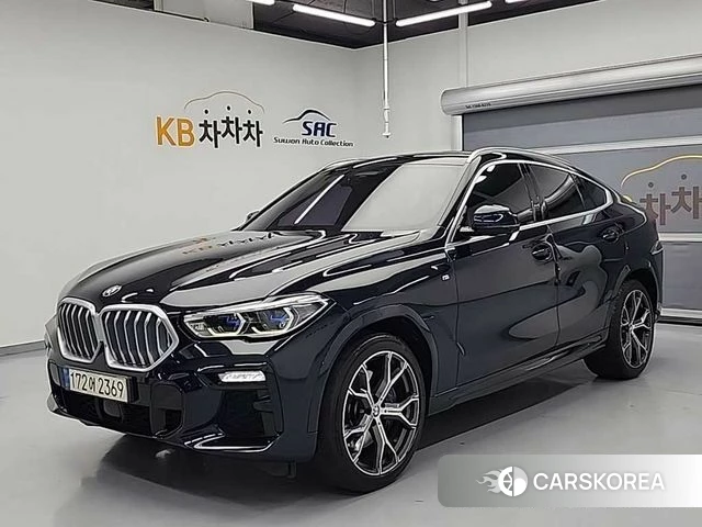 BMW X6 (G06) 2021 Черный из Кореи