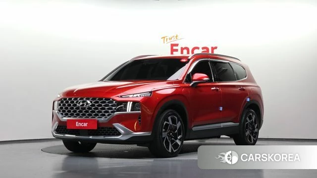 Hyundai The New Santa Fe 2021 Красный из Кореи