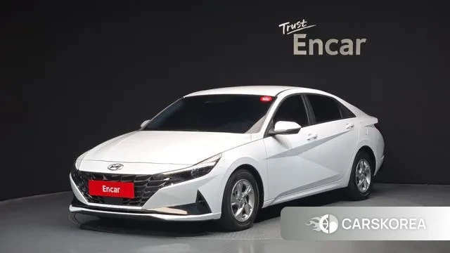 Hyundai Avante (CN7) 2021 Белый из Кореи