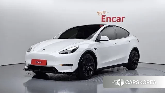 Tesla Model Y 2022 Белый из Кореи