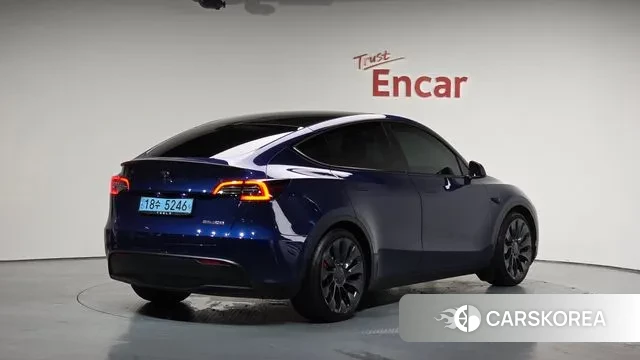 Tesla Model Y 2022 Синий из Кореи