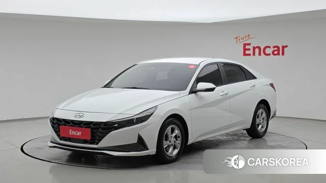 Hyundai Avante (CN7) 2021 Белый из Кореи
