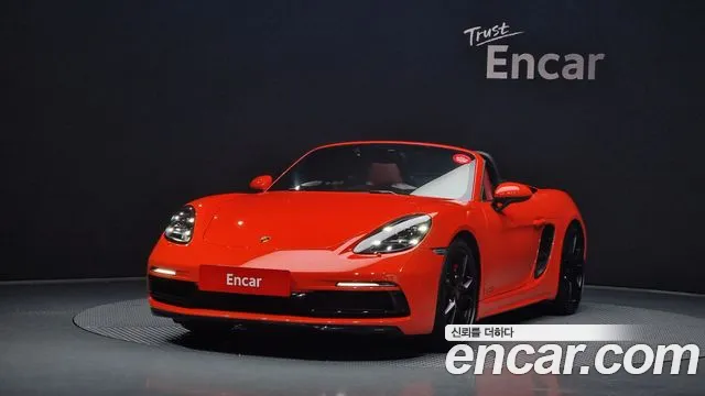 Porsche 718 Boxster 2019 Оранжевый из Кореи