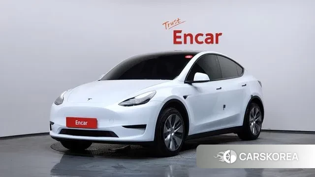 Tesla Model Y 2023 Белый из Кореи