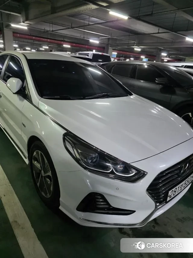 Hyundai Sonata New Rise Hybrid 2018 Белый из Кореи