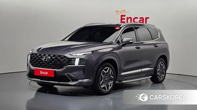 Hyundai The New Santa Fe 2023 Серый из Кореи