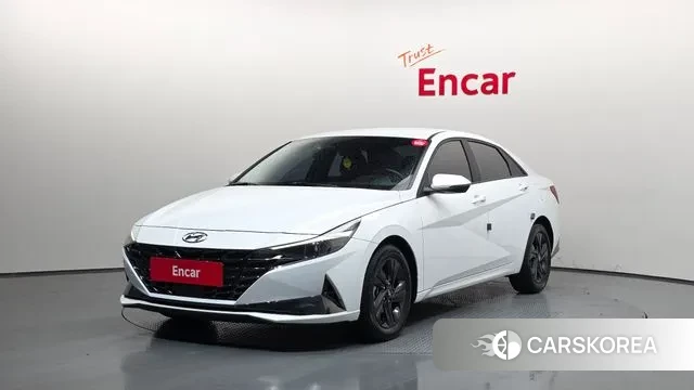 Hyundai Avante Hybrid (CN7) 2022 Белый из Кореи