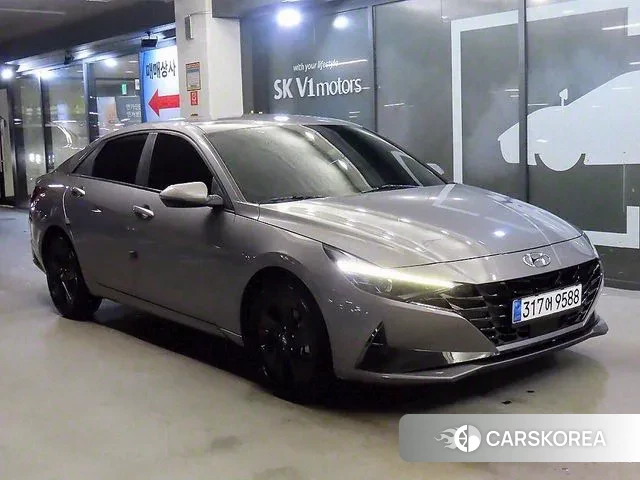 Hyundai Avante Hybrid (CN7) 2021 Серый из Кореи