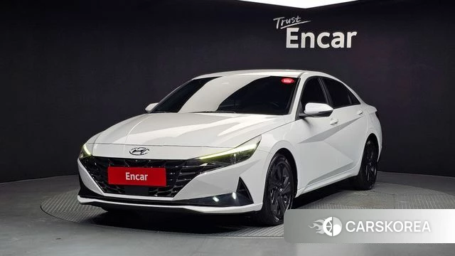 Hyundai Avante Hybrid (CN7) 2020 Белый из Кореи