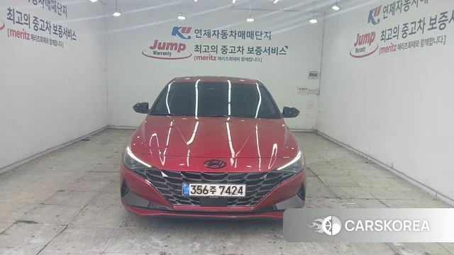 Hyundai Avante (CN7) 2020 Красный из Кореи