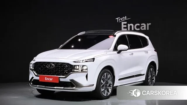 Hyundai The New Santa Fe 2023 Белый из Кореи
